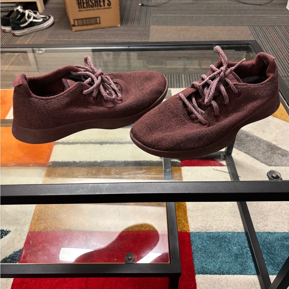 Allbirds Maroon Wool Sneakers